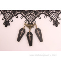 Vintage Lace Necklace With Cross Pendant Necklace